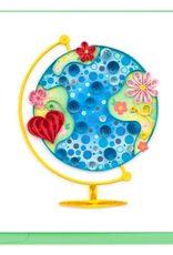 Quilling Card Quilled Floral Globe Card