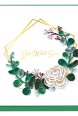 Quilling Card Quilled Get Well Eucalyptus