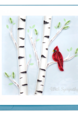 Quilling Card Quilled Cardinal Sympathy Card