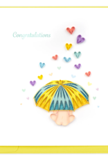 Quilling Card Quilled Baby Shower Hearts Card