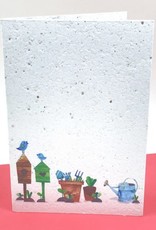 Koru Street Growing Paper Greeting Card - Gardening