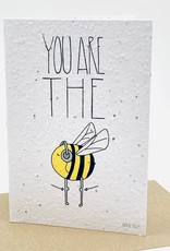 Koru Street Growing Paper greetGrowing Paper Greeting Card - Bee's Kneesing card - Bee's Knees