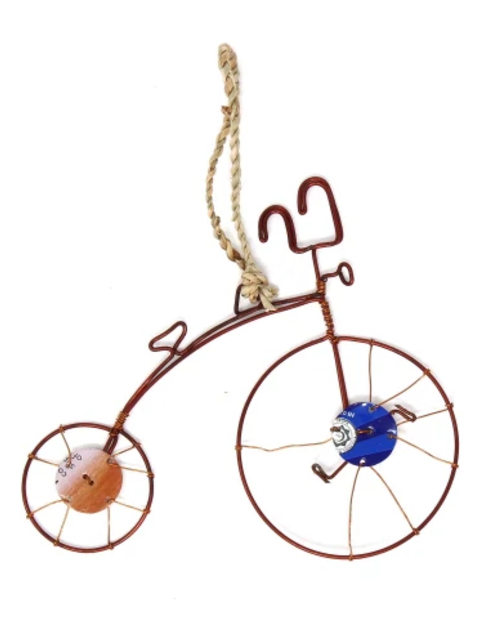Global Crafts Old Fashioned Bike Recycled Ornaments