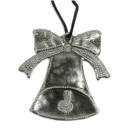 Global Crafts Bell and Bow Steel Drum Ornament