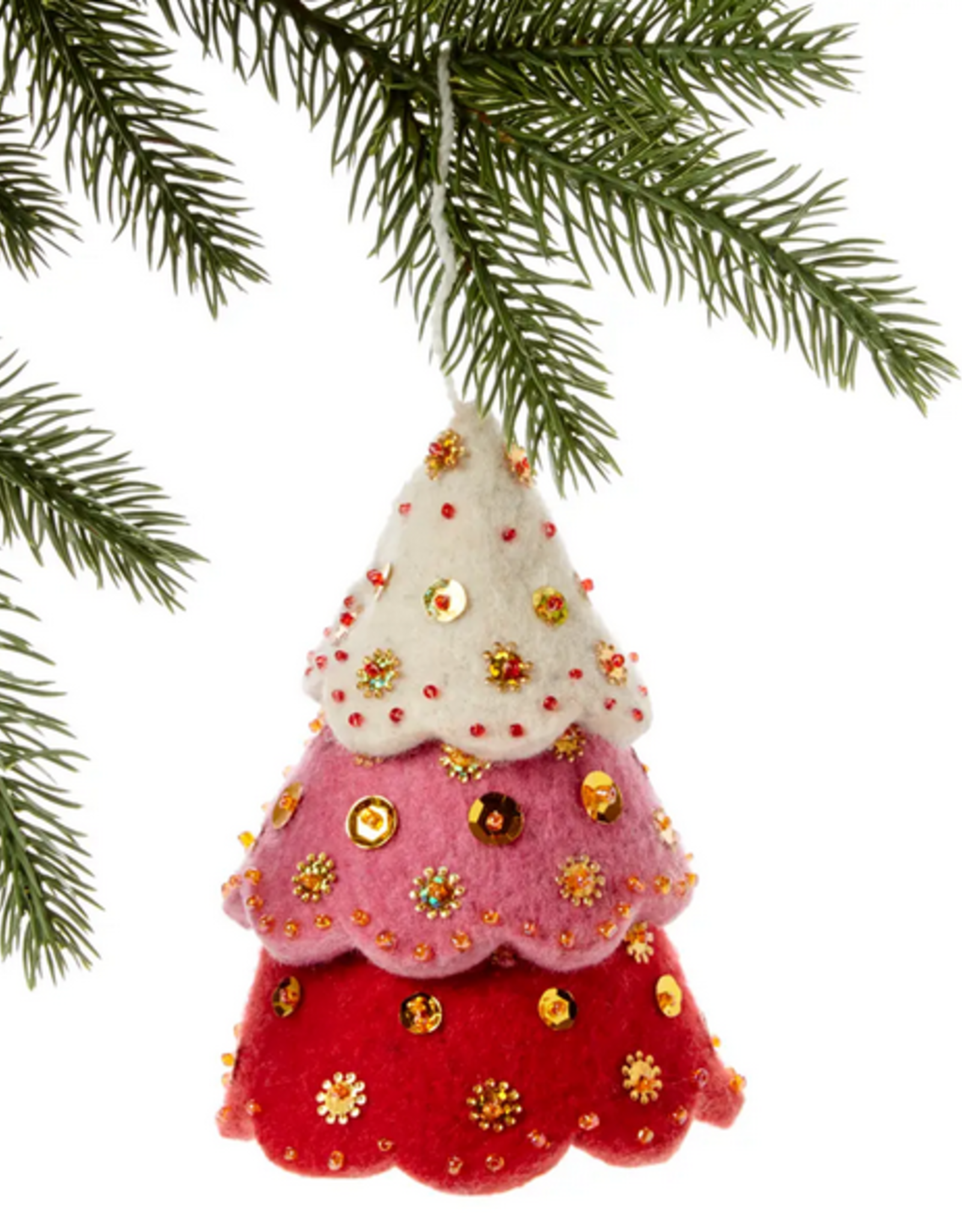 Silk Road Bazaar Christmas Tree Ornament - Red