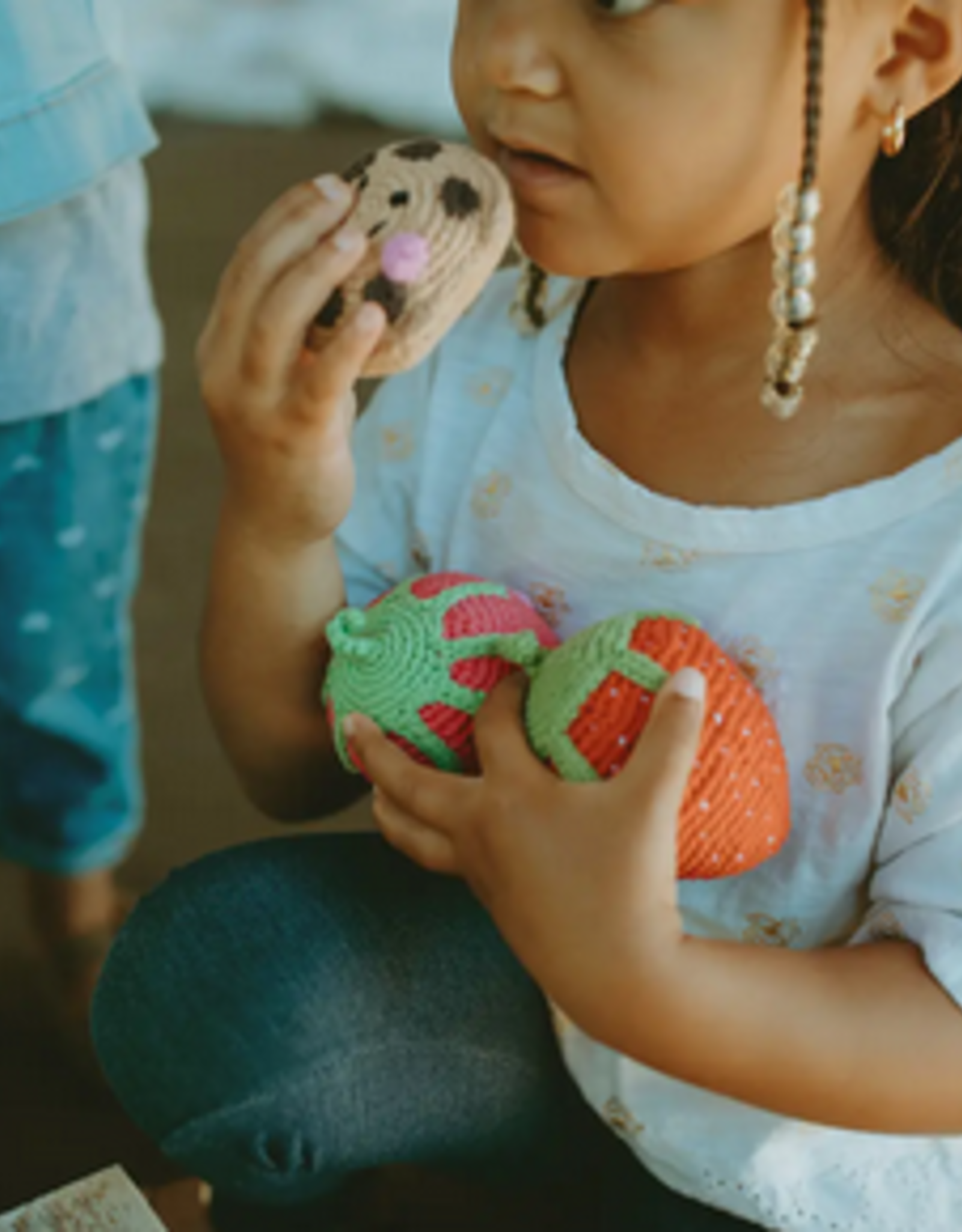 Pebble Friendly Chocolate Chip Cookie Rattle