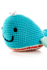 Pebble Whale Rattle Turquoise