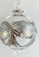 Dandarah Blown Glass Ornament - Silver Garland