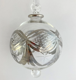 Dandarah Blown Glass Ornament - Silver Garland