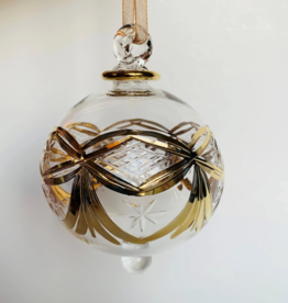 Dandarah Blown Glass Ornament - Gold Garland