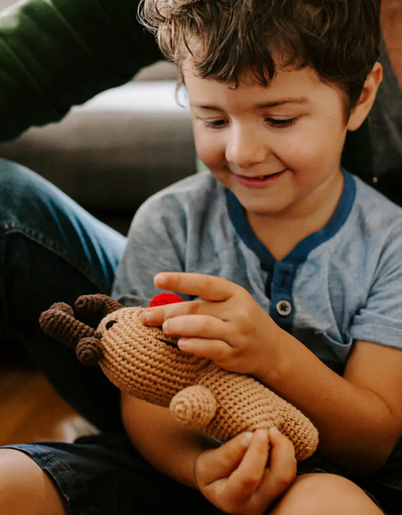 Pebble Rudolph Rattle