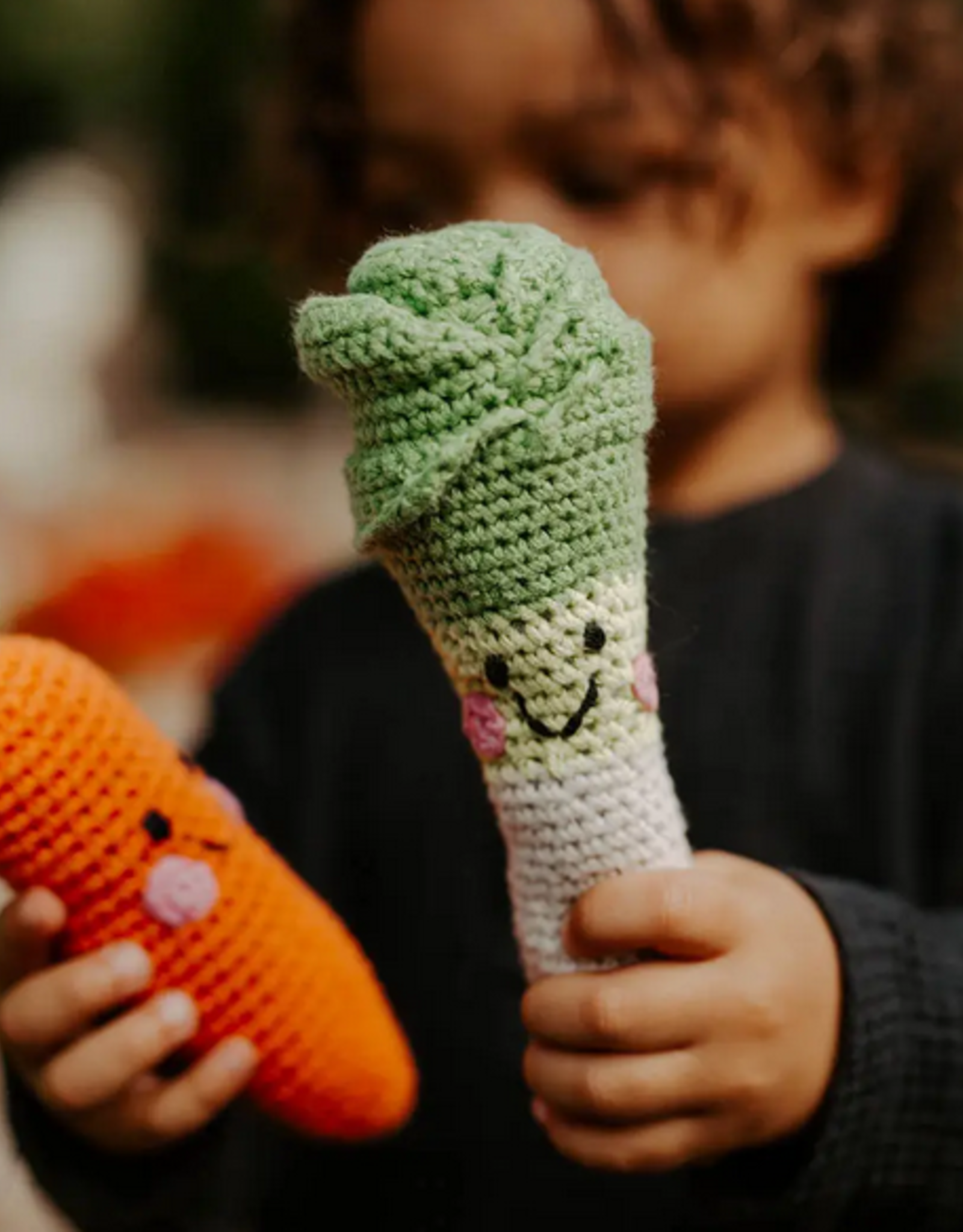 Pebble Friendly Leek Rattle