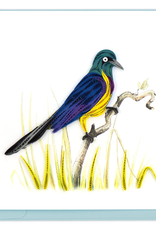 Quilling Card Quilled Golden-Breasted Starling Greeting Card
