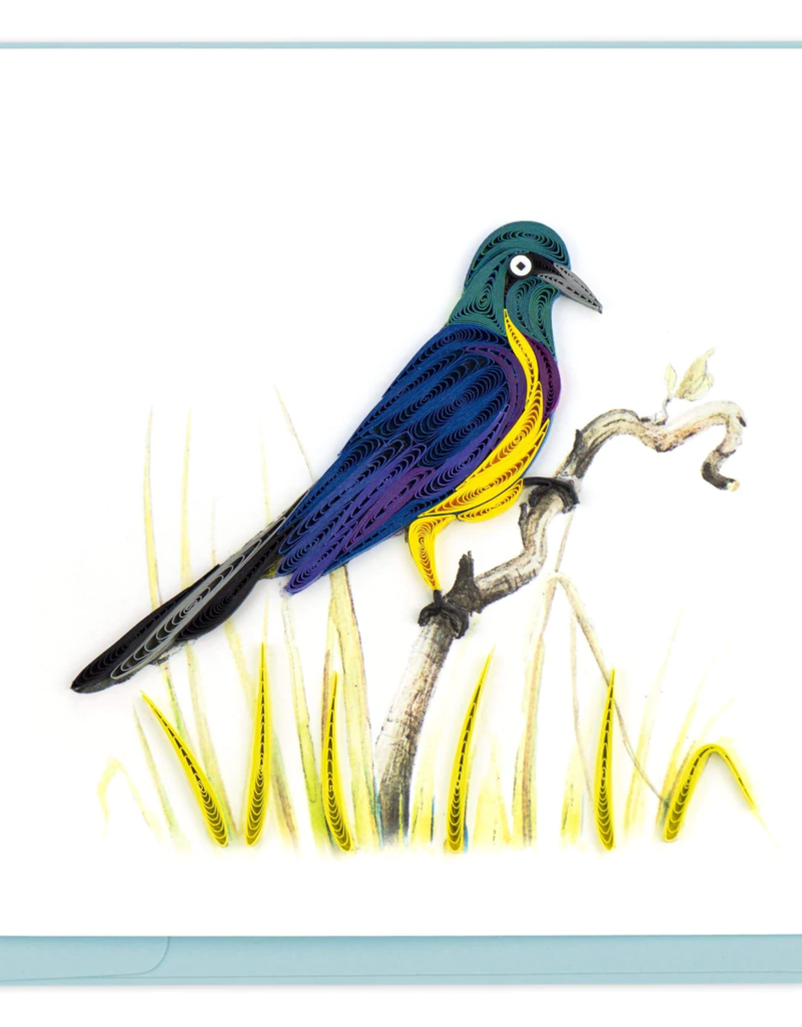 Quilling Card Quilled Golden-Breasted Starling Greeting Card