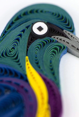 Quilling Card Quilled Golden-Breasted Starling Greeting Card