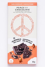 Peace By Chocolate Peace Bar - Dark Chocolate with Almonds and Sea Salt