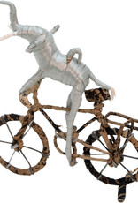 Ten Thousand Villages Canada Cycling Elephant Statue