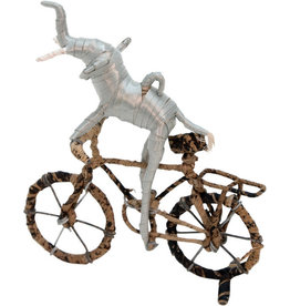 Ten Thousand Villages Canada Cycling Elephant Statue