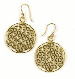 Ten Thousand Villages Canada Triangle Motif Earrings