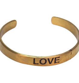 Ten Thousand Villages Canada Brass Love Cuff