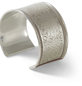 Ten Thousand Villages Canada Silver Embossed Bangle