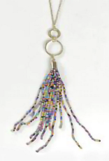 Ten Thousand Villages Canada Rainbow Tassel Necklace