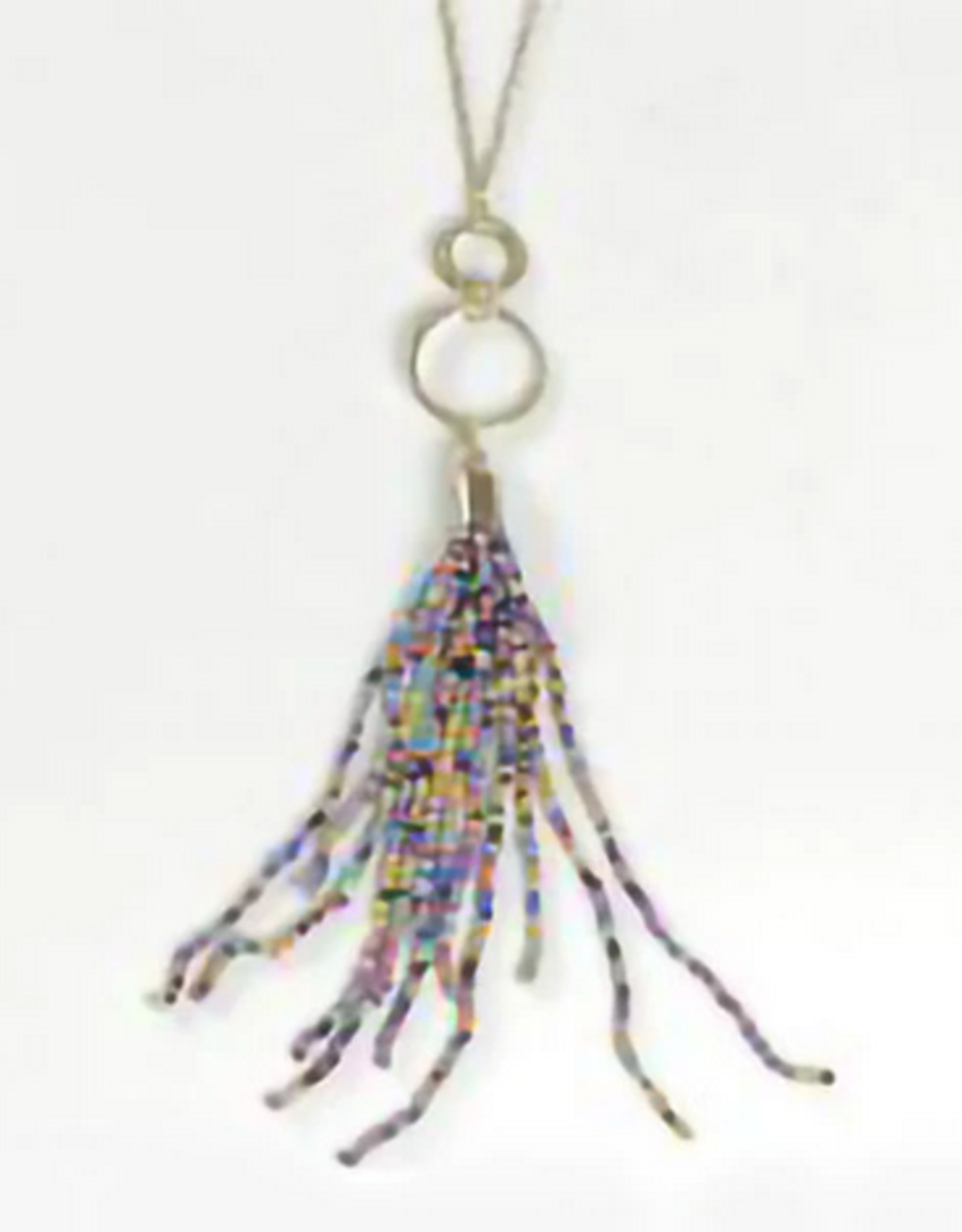 Ten Thousand Villages Canada Rainbow Tassel Necklace