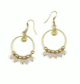 Ten Thousand Villages Canada Hoops and Beads Earrings