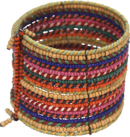 Ten Thousand Villages Canada Rainbow Wrap Thread Bracelet