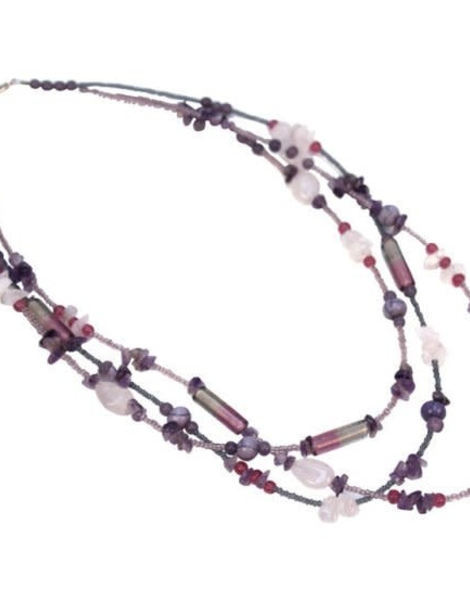 Ten Thousand Villages Canada Multi-Strand Glass Bead Necklace