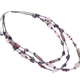 Ten Thousand Villages Canada Multi-Strand Glass Bead Necklace