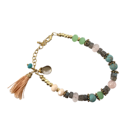 Ten Thousand Villages Canada Stone Tassel Bracelet