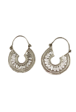 Ten Thousand Villages Canada Silver Filigree Hooped Earrings