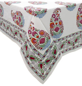 Ten Thousand Villages Canada White Paisley Tablecloth