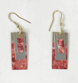 Ten Thousand Villages Canada Triple Fun Rectangle Earrings