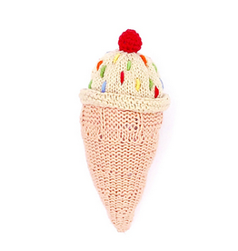 Pebble Cone Rattle Vanilla