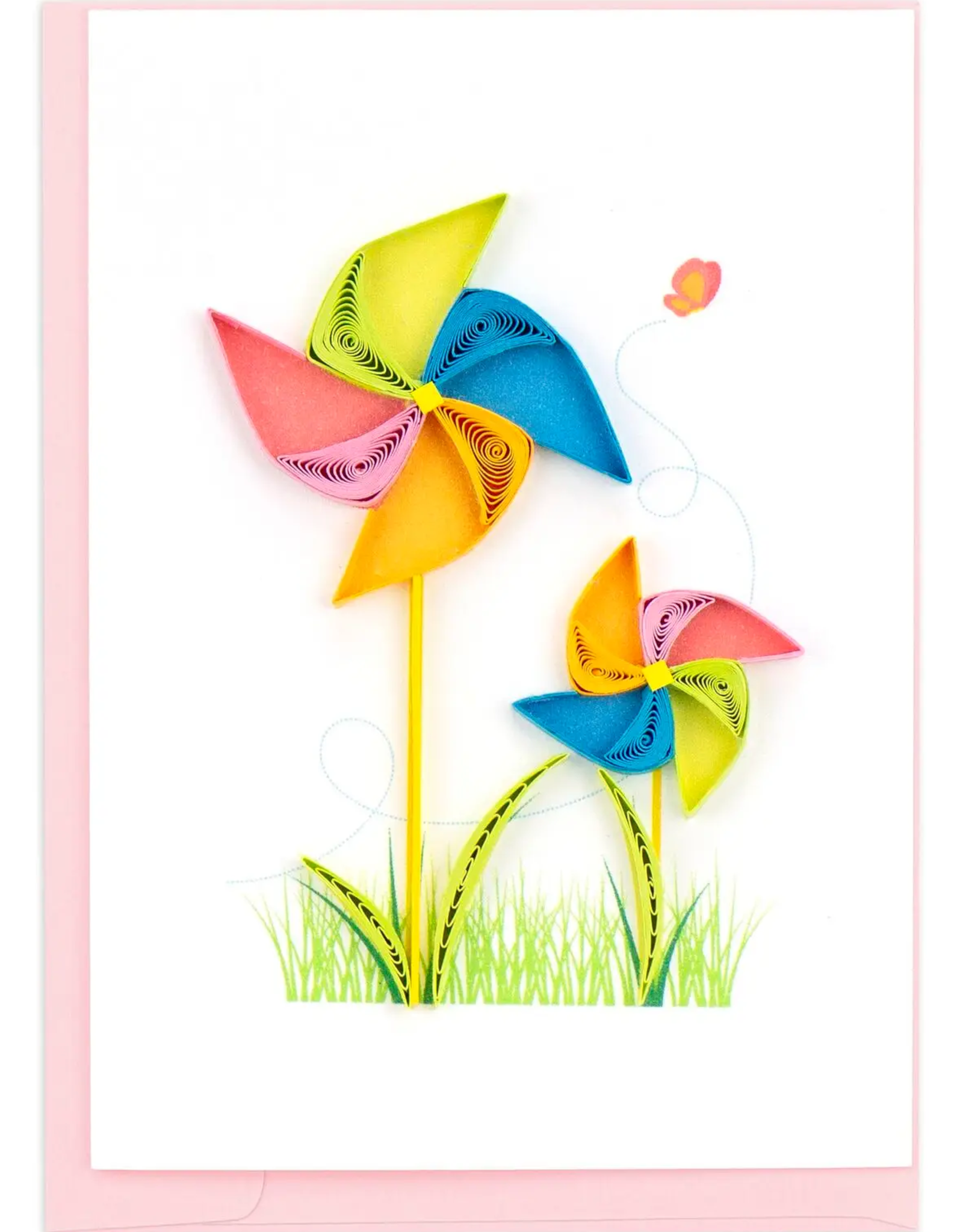 Quilling Card Quilled Pinwheels Gift Enclosure Mini Card