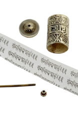 Didi Bahini Prayer Wheel Silver Pendant