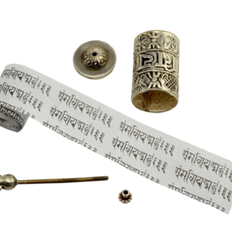 Didi Bahini Prayer Wheel Silver Pendant