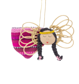 Upavim Crafts Flying Angel Ornament - Pink