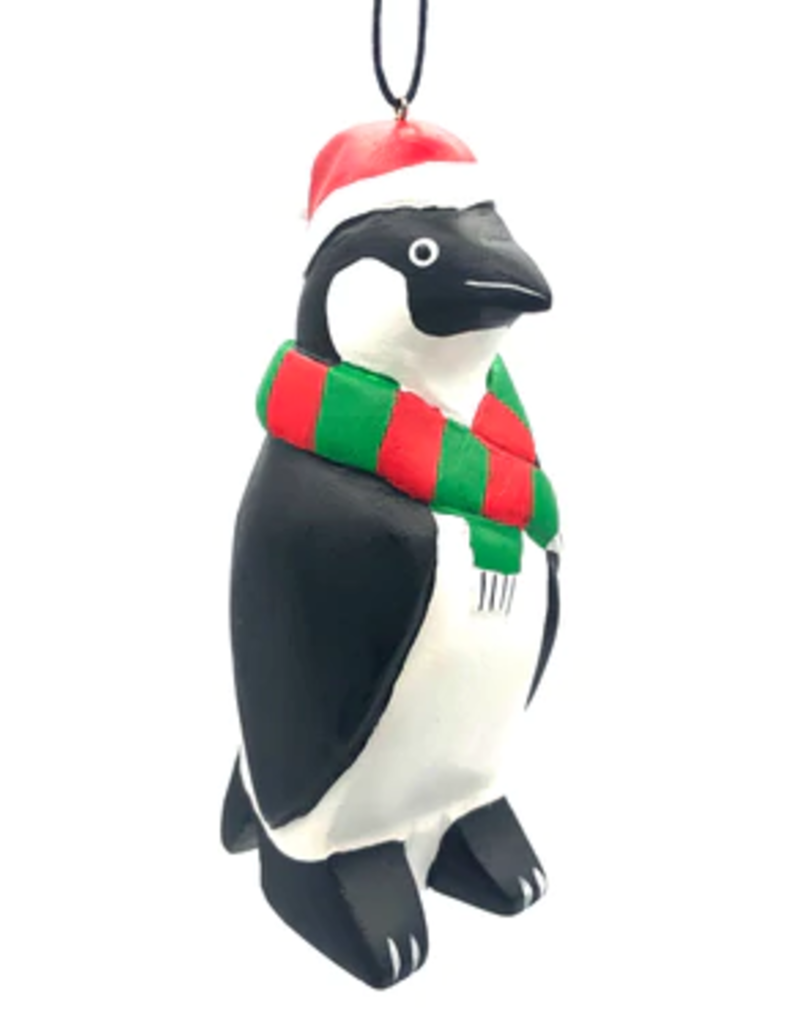 Women of the Cloud Forest Holiday Penguin Balsa Ornament