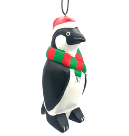 Women of the Cloud Forest Holiday Penguin Balsa Ornament