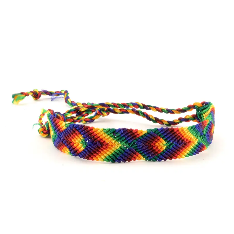 Wide Friendship Bracelet - Mayan Hands