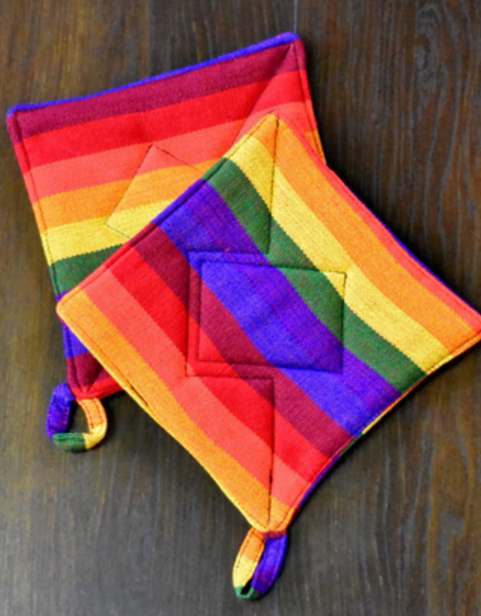 Lucia's Imports Rainbow Potholder
