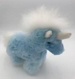 Blossom Inspirations Baby Blue Unicorn Alpaca Fur Toy