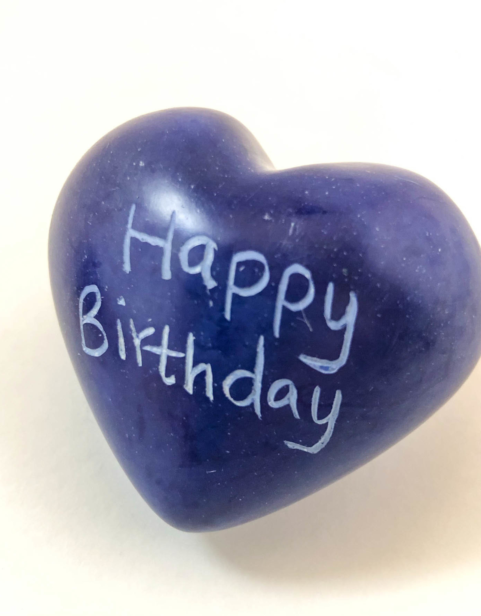 Venture Imports Word Hearts - Happy Birthday, Blue