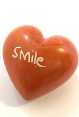 Venture Imports Word Hearts - Smile, Orange