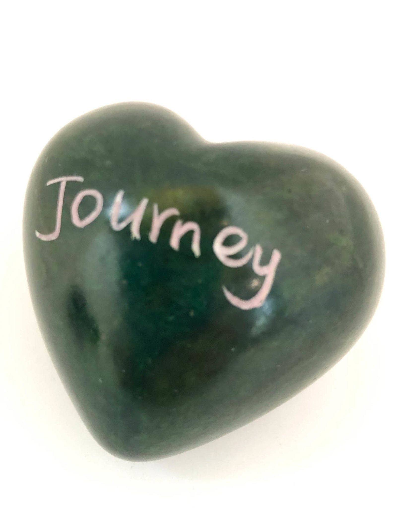 Venture Imports Word Hearts - Journey, Green