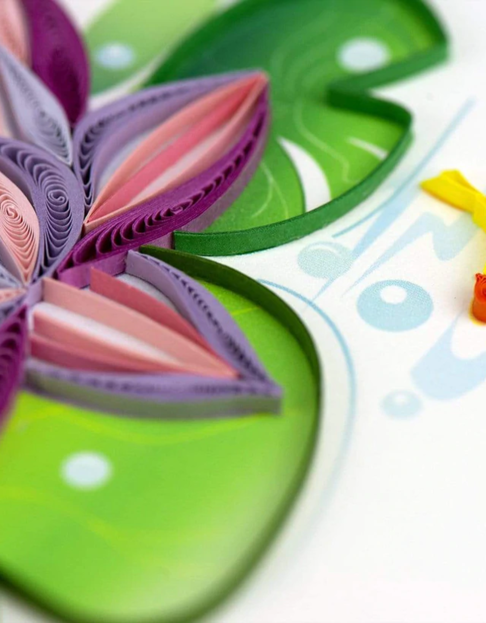 Quilling Card Quilled Water Lily Card