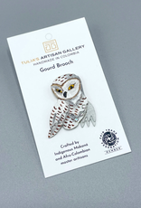 Tulia Artisans Owl Brooch